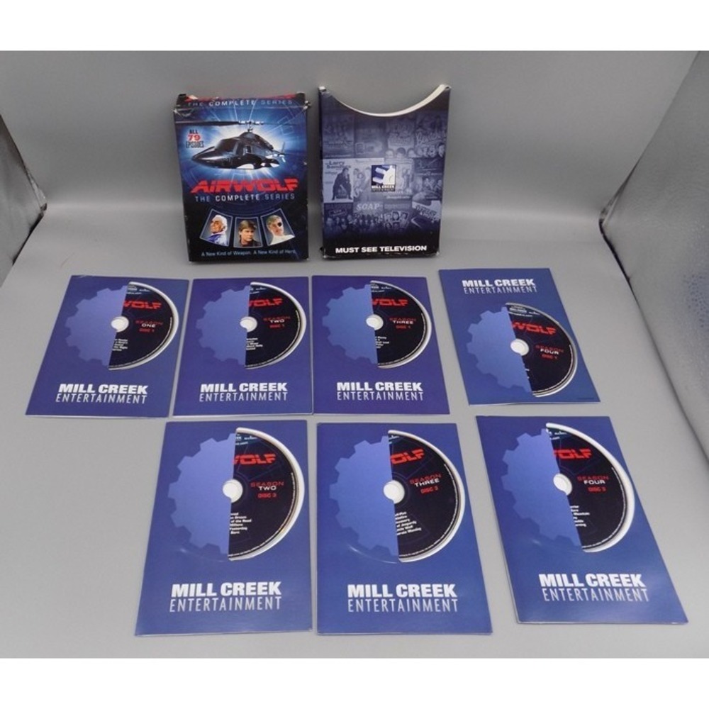 Airwolf DVD Complete Series Box Set 14 Disc 79 Episodes Vintage TV